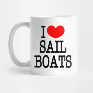 I love Sailboats Mug